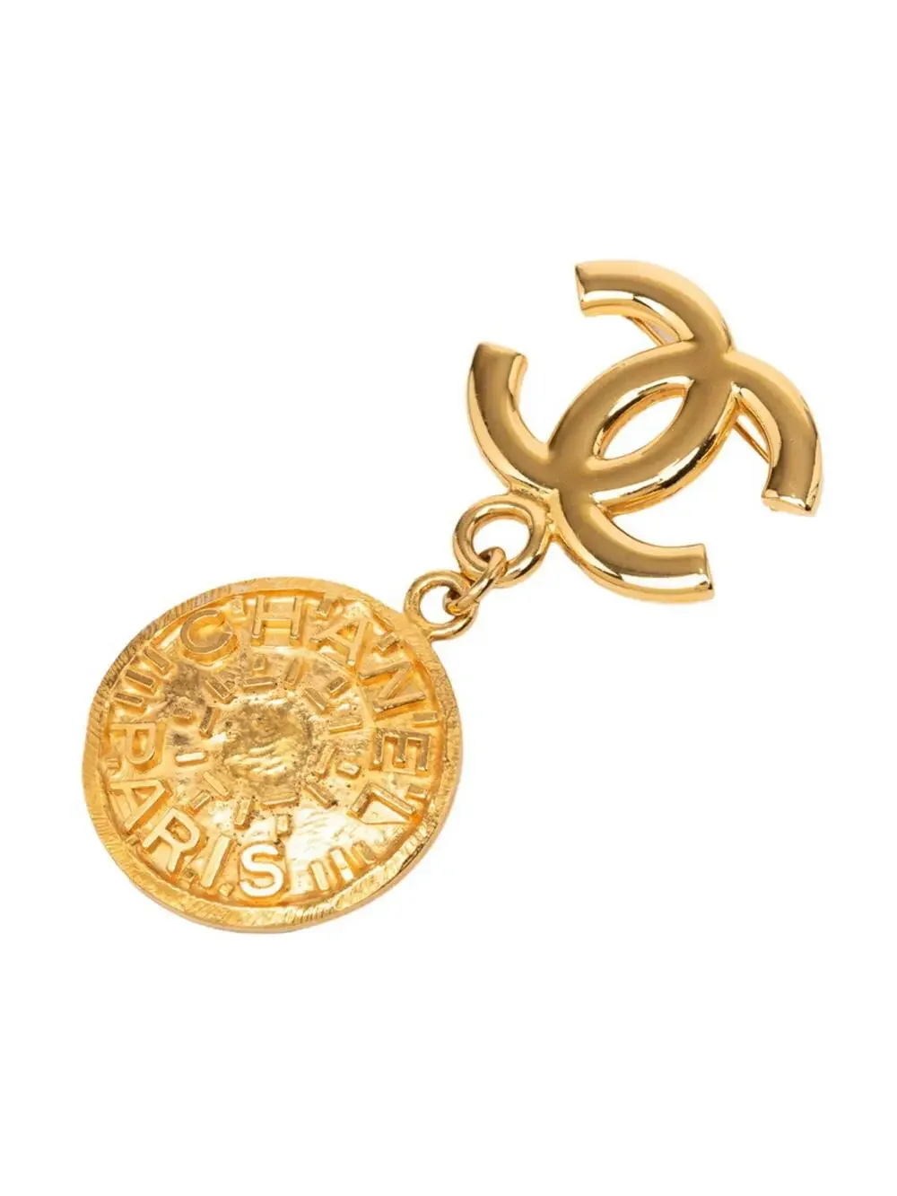 Chanel Cc Logo Brooch Metal #327475C82B